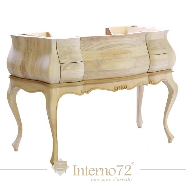 Arredo bagno naturale e shabby : Top legno massello grezzo